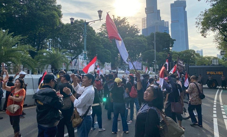 Massa Demo Hak Angket Bubar, Janji Kembali 5 Maret dengan Kekuatan Lebih Besar