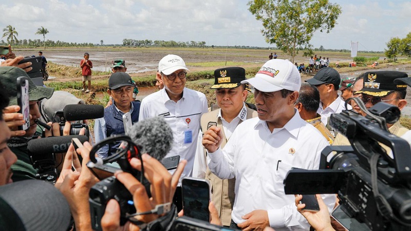 Mentan Amran Kunker di Sumsel, Kejar Produksi Pangan melalui Optimalisasi Lahan Rawa