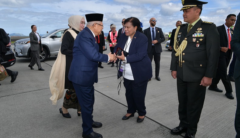 Wapres Ma'ruf Amin Kembali ke Tanah Air usai Kunker dari Selandia Baru