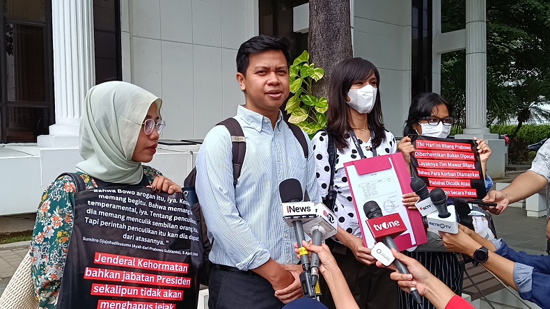 KontraS Sambangi Setneg, Pertanyakan Pemberian Pangkat Jenderal Kehormatan untuk Prabowo