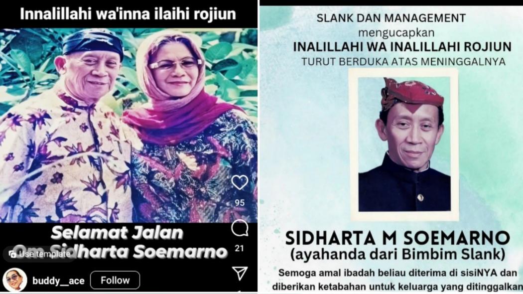 Kabar Duka Ayah Bimbim Slank Meninggal di Usia 88 Tahun