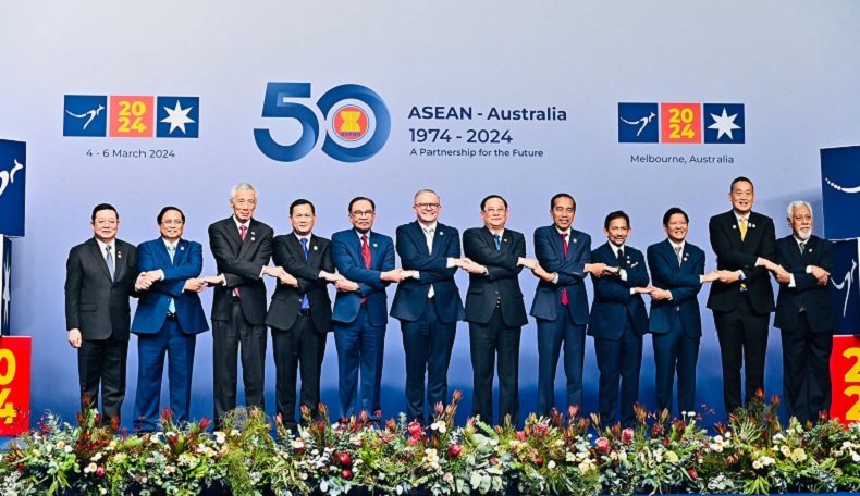 Momen Presiden Jokowi Hadiri Resepsi KTT Khusus ASEAN-Australia