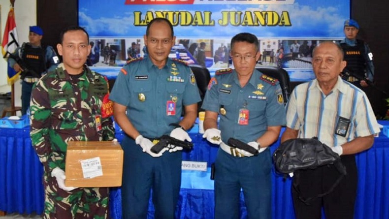 TNI Gagalkan Pengiriman Senjata Api Ilegal di Juanda Surabaya Tujuan Palu