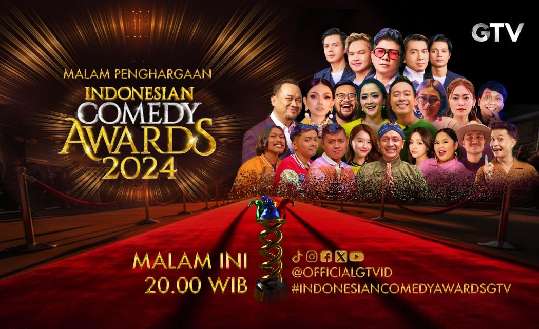 Jangan Lewatkan Indonesian Comedy Awards 2024 Malam Ini 