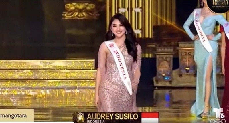 Anggunnya Audrey Vanessa Melenggang di Panggung Final Miss World 2024