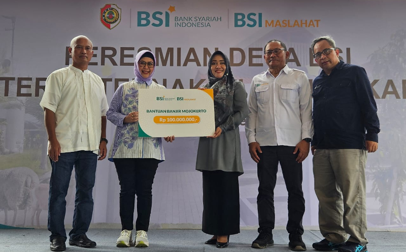 Majukan Ekonomi Desa, BSI dan BSI Maslahat Kembangkan Klaster Peternakan di Mojokerto