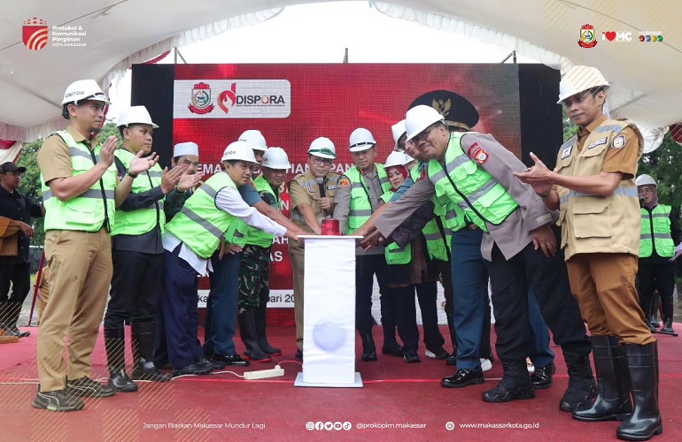 Lakukan Groundbreaking, Revitalisasi Lapangan Karebosi Makassar Resmi Dimulai