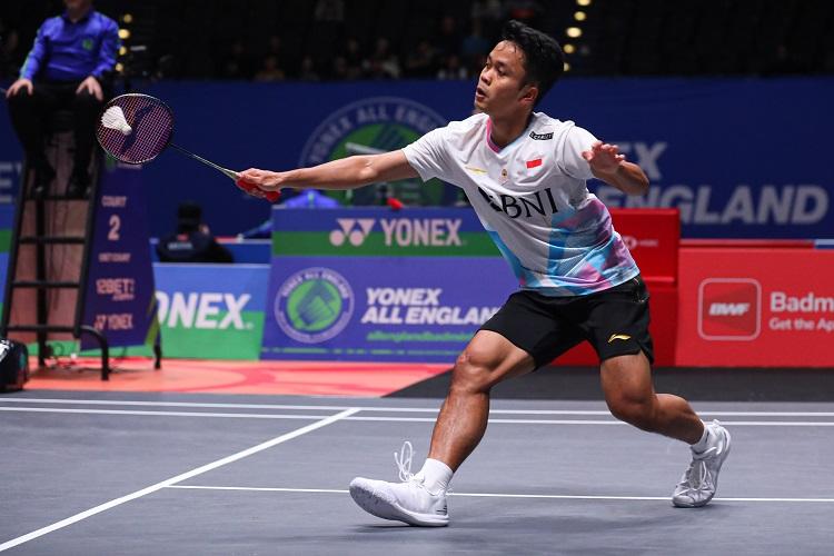 Ada Peran Jonatan Christie dalam Kemenangan Anthony Ginting di 32 Besar All England 2024