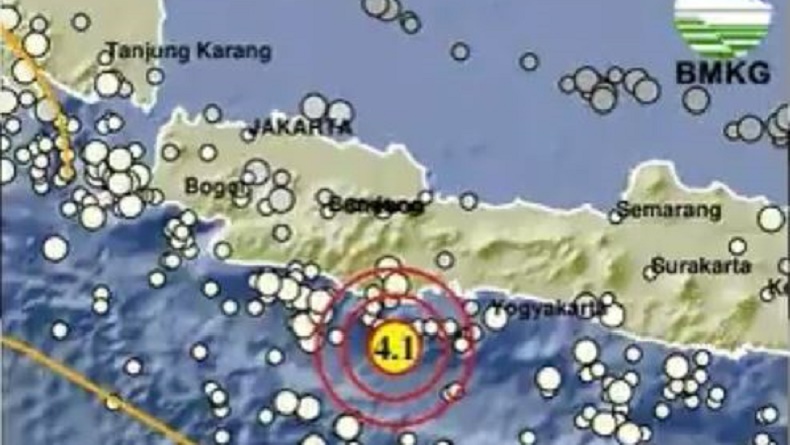 Gempa Terkini M4,1 Guncang Pangandaran Jawa Barat, Kedalaman 19 Km