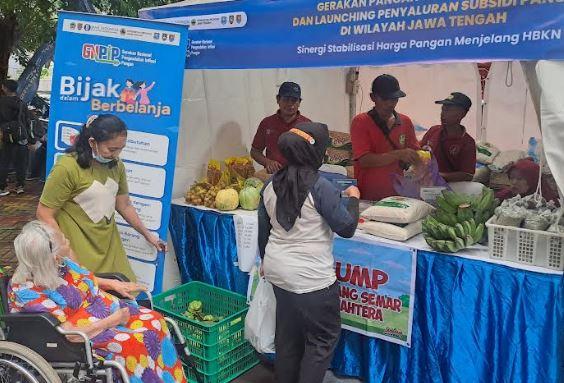 Jaga Laju Inflasi, TPID Jateng Gelar Gerakan Pangan Murah Serentak di 5 Daerah