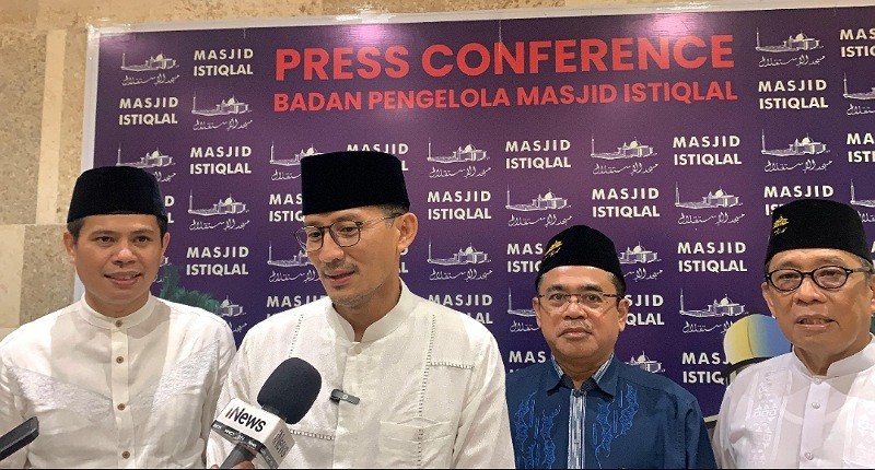 Sandiaga Uno Apresiasi Jumlah Pengunjung Masjid Istiqlal Tembus 6.000 Orang di Awal Ramadhan
