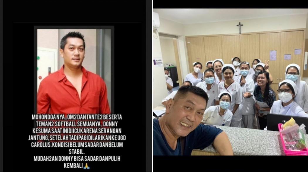 Donny Kesuma Dilarikan ke ICU karena Serangan Jantung, Begini Kondisinya Sekarang