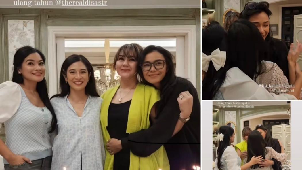 Geng Cinta AADC Reuni di Ulang Tahun Dian Sastrowardoyo, Titi Kamal Nangis Terharu