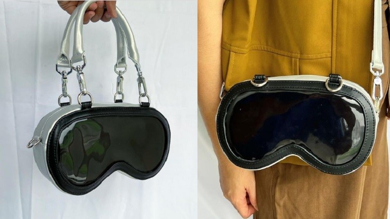 Viral Kreator Bikin Tas Berbentuk Apple Vision Pro, Warganet: Kreatif Sekali!