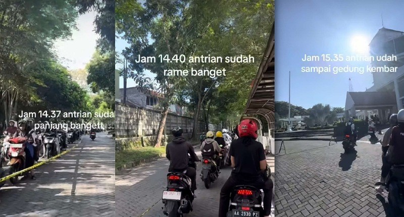 Viral, Mahasiswa Antre Panjang untuk Drive Thru Takjil Gratis, Netizen: Terakhir Pas Sampai Sudah Buka!