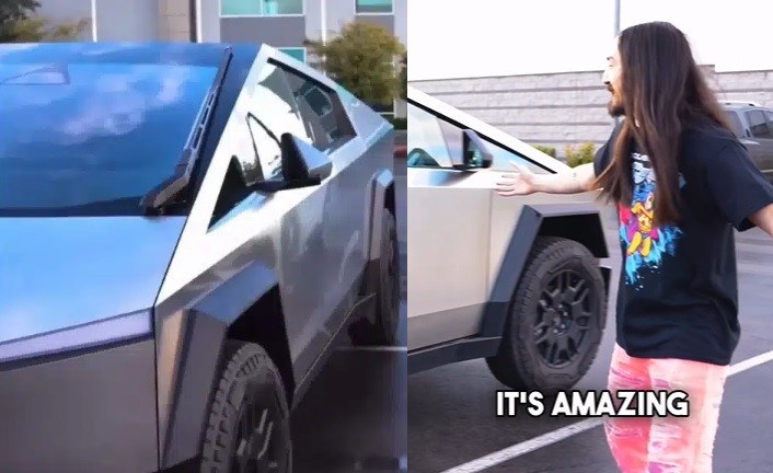 Boyong Tesla Cybertruck, DJ Steve Aoki Ungkap seperti Bawa Tank