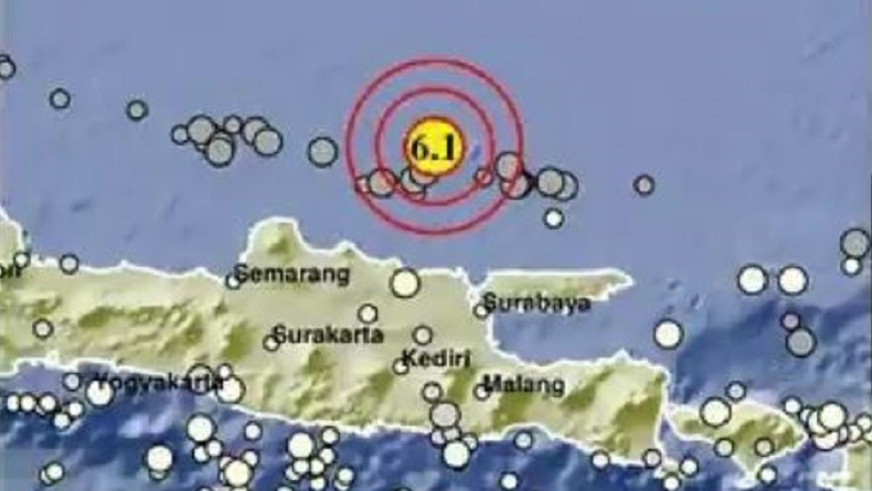Gempa Besar M6,1 Guncang Tuban, Warga: Lantai Terasa Bergoyang, Dinding Bergetar