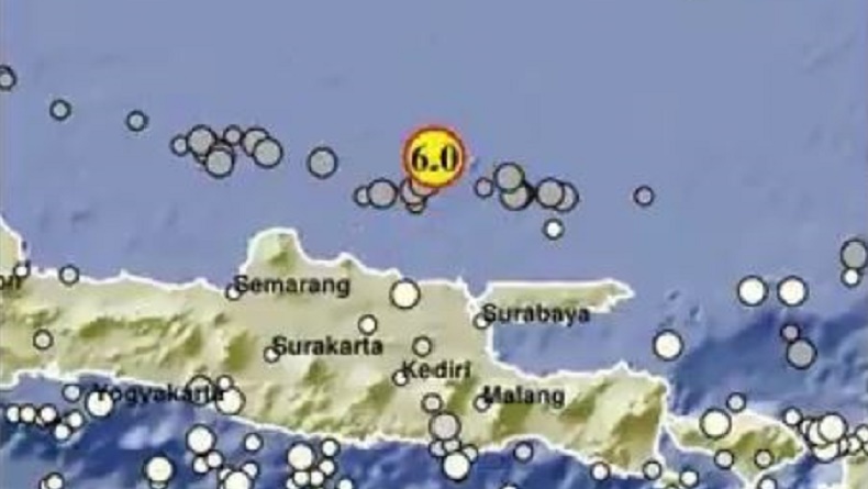 BMKG: Gempa Tuban M6,0 akibat Aktivitas Sesar Aktif di Laut Jawa