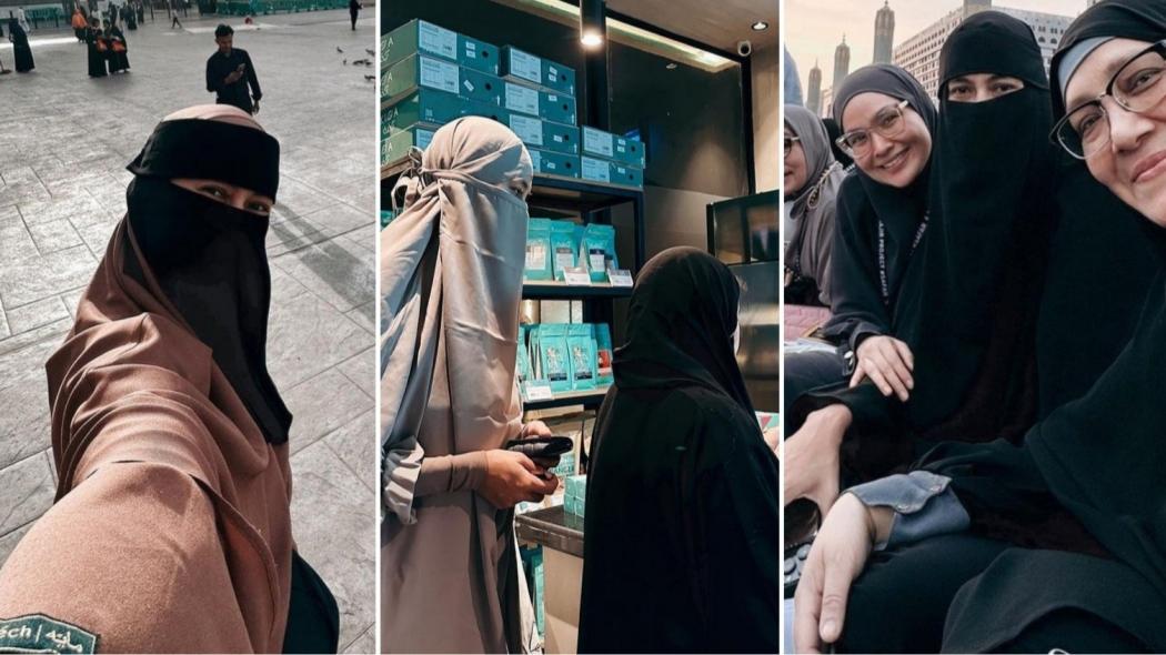 Potret Paula Verhoeven Pakai Cadar di Tanah Suci, Netizen Pangling: Semoga Istiqomah