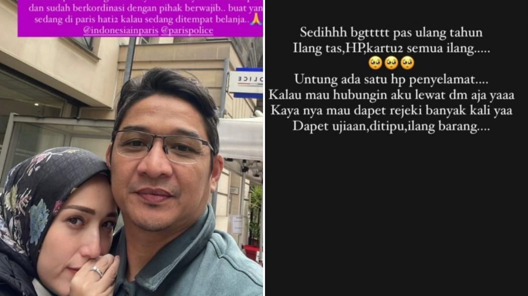 Istri Pasha Ungu Kena Musibah saat Liburan di Paris, Tas dan Barang Penting Dicuri