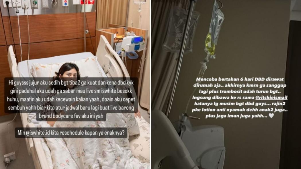 Syahnaz Sadiqah Dirawat di RS karena DBD, Begini Kondisinya Sekarang 