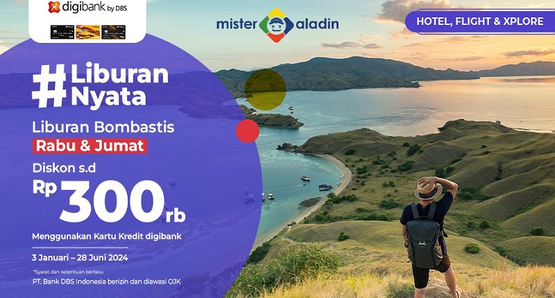 Nikmati Liburan Seru dan Nyata dengan Promo Payday dari Mister Aladin