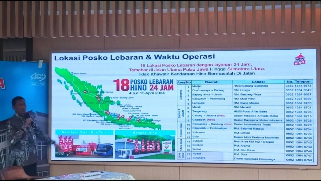 Pemudik Gunakan Bus Diprediksi Meningkat, Hino Kerahkan 18 Posko Lebaran di Sejumlah Titik