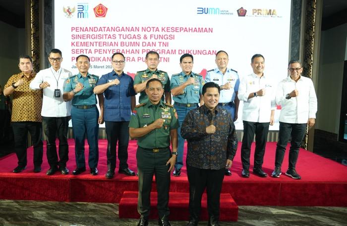 Erick Thohir Gandeng TNI Amankan Aset BUMN   
