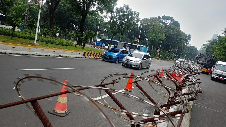Begini Situasi Lalin di Depan Gedung MK saat Sidang Perdana Sengketa Pilpres Digelar
