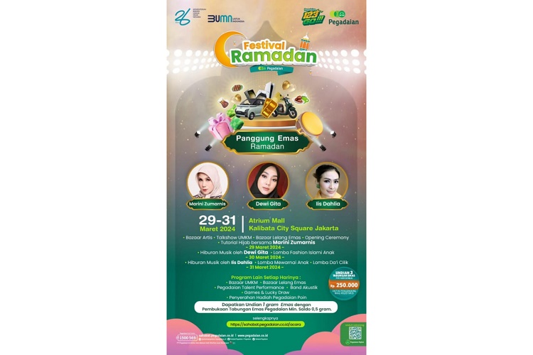 Panggung Emas Ramadan Pegadaian Bertabur Hadiah, Catat Lokasi dan Tanggalnya