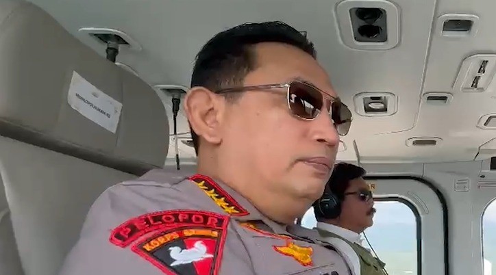 Kapolri dan Menko Polhukam Pantau Kesiapan Mudik Lebaran 2024 dari Udara