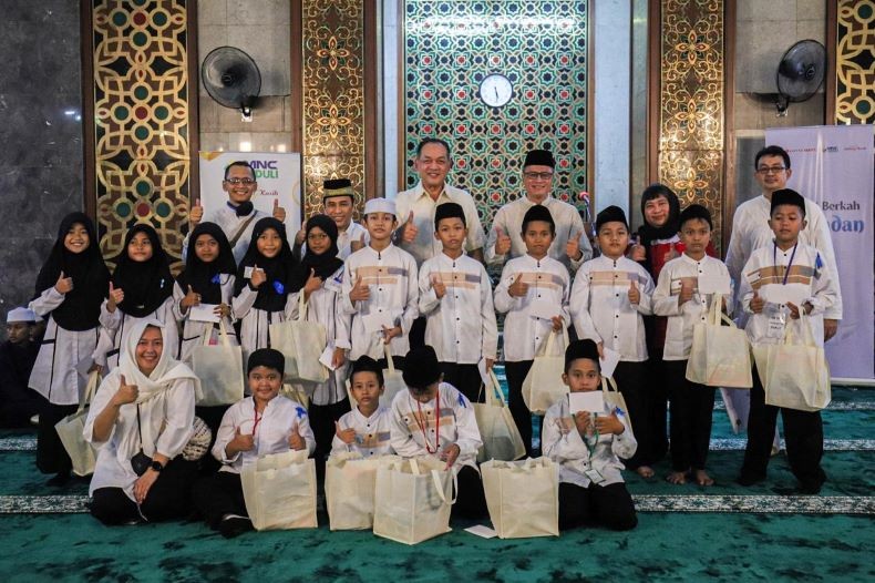 Keceriaan Anak Yatim-Dhuafa di Buka Puasa Bersama MNC Peduli, Lotte Mart dan Pemkot Jakpus