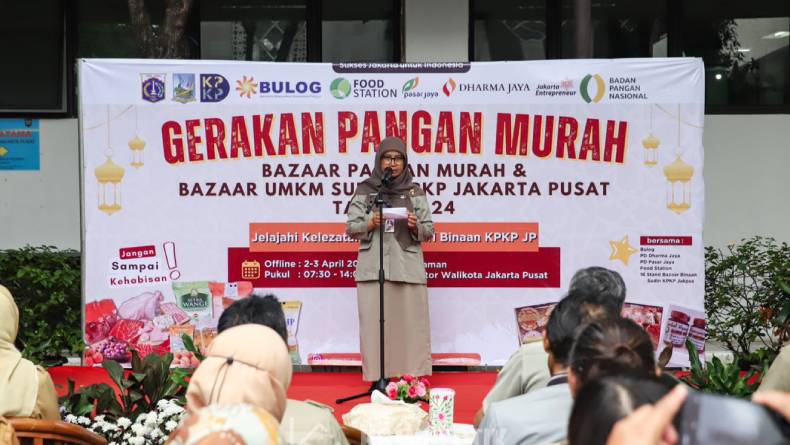 Sudin KPKP Jakpus Gelar Gerakan Pangan Murah, Jaga Stabilitas Harga Jelang Idulfitri