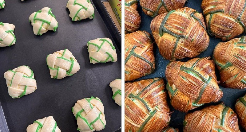 Viral Jajanan Unik Croipat, Croissant Berbentuk Ketupat, Netizen: Penistaan!