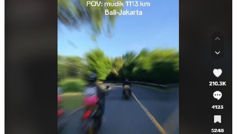 Viral Perempuan Ini Mudik Bali-Jakarta, Tempuh Jarak 1.113 Km Naik Motor