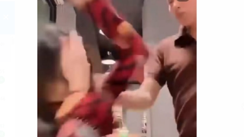 Viral Pemuda Kalap Tampar dan Ludahi Perempuan di Tempat Makan