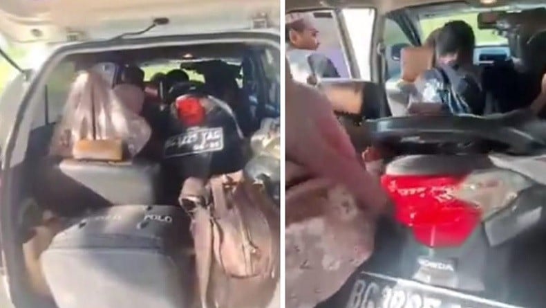 Viral Pemudik Bawa Motor di Mobil, Netizen: Kenapa Gak Sekalian Rumah