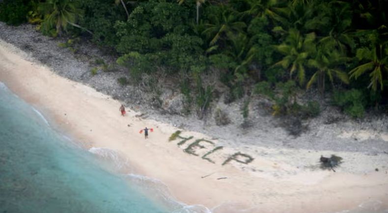 Bak Film Cast Away, 3 Orang Hilang Ditemukan di Pulau Pasifik Setelah Bikin Tanda HELP