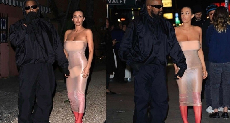 Bianca Censori Istri Kanye West Pakai Baju Transparan saat Hangout, Netizen: Itu Kondom Ya?