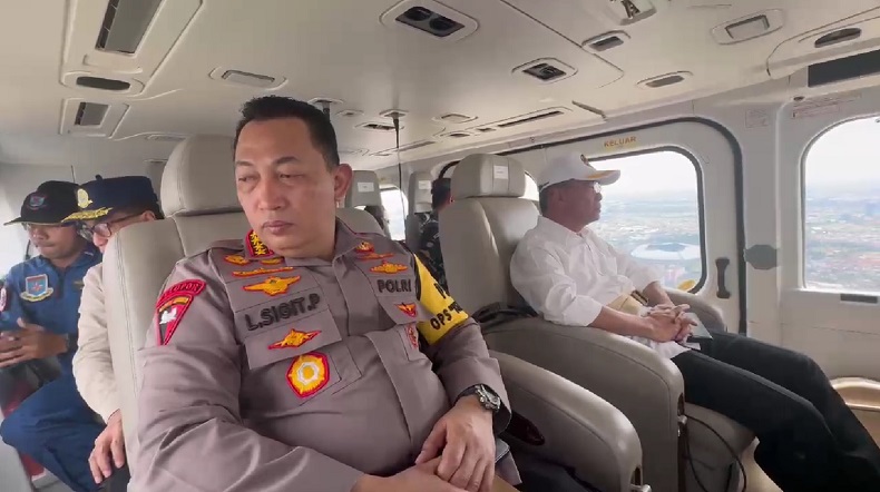 Kapolri Patroli Tol Naik Helikopter, Pastikan Keamanan Arus Balik Lebaran
