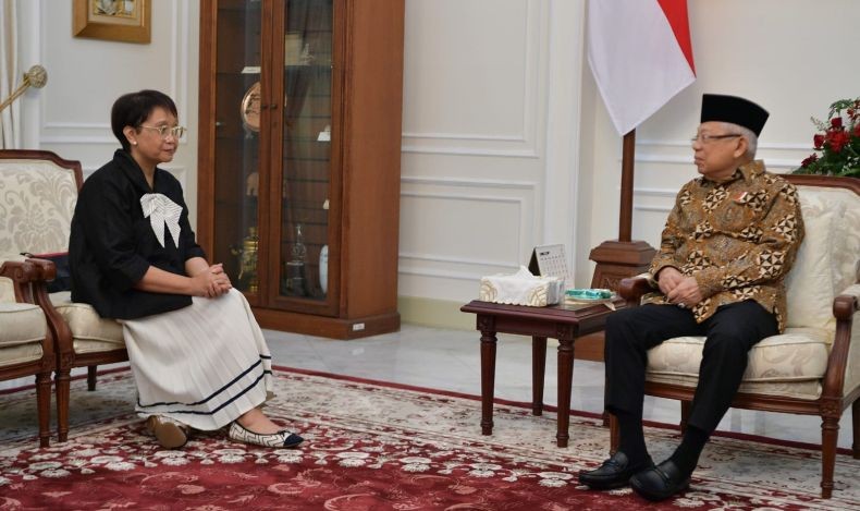 Wapres Ma'ruf Amin Minta Menlu Retno Lobi Negara-Negara Hindari Perang Iran-Israel