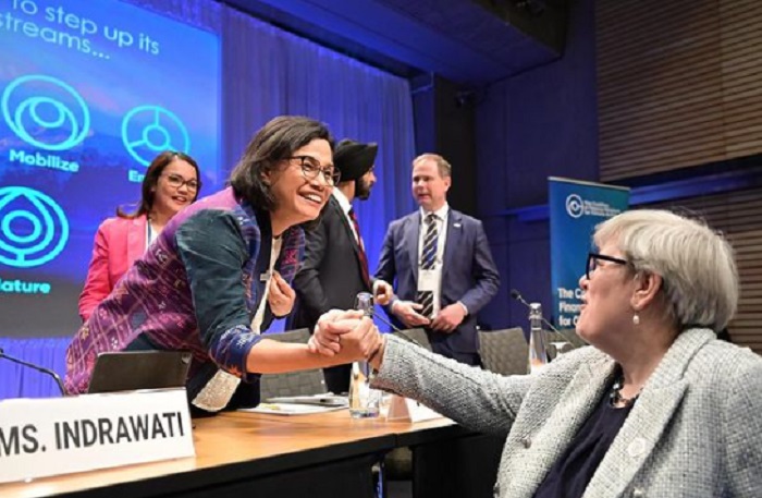 Gaya Sri Mulyani dan Menkeu Belanda Pimpin Rapat Koalisi Menteri Keuangan Sedunia