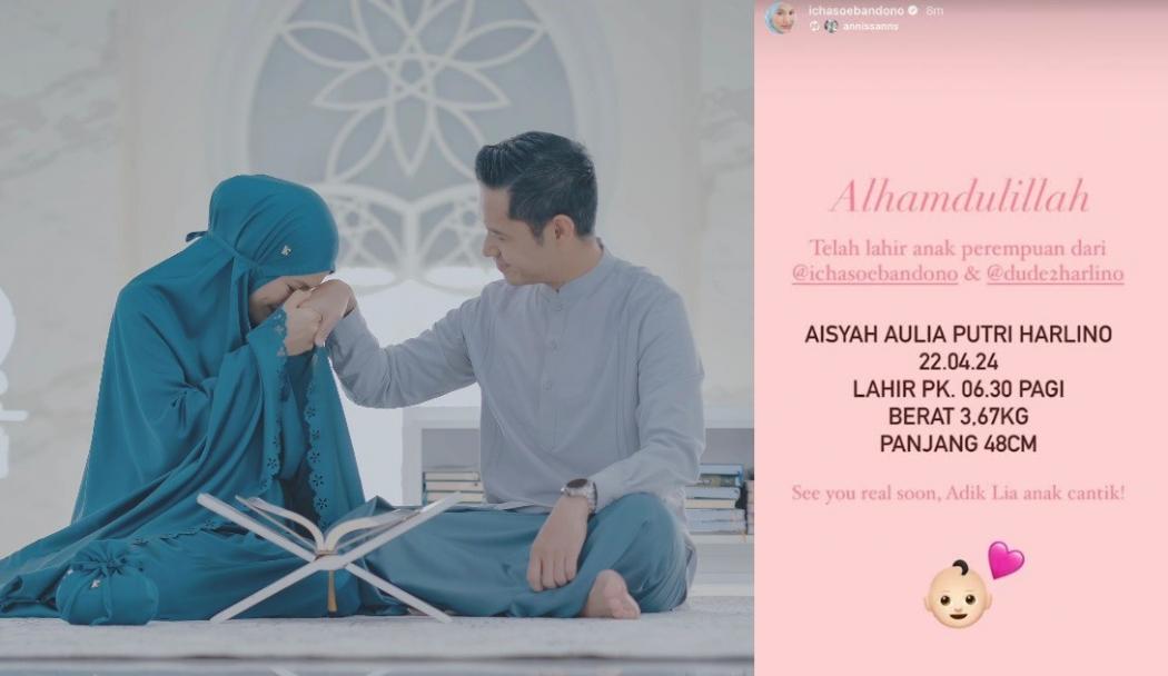 Kabar Bahagia, Alyssa Soebandono dan Dude Harlino Akhirnya Dikaruniai Anak Perempuan