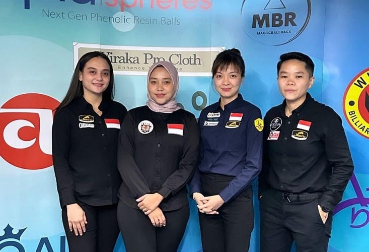 4 Pebiliar Indonesia Gacor di Hari Pertama 2024 ACBS Asian 9-Ball Ladies & Girls U17 Championships