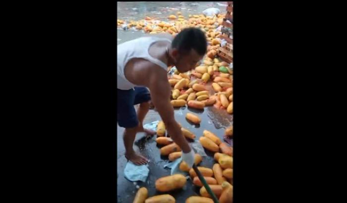 Viral Puluhan Ton Pepaya Dibuang di Pasar Kramat Jati, Pedagang: Harga Rp3.000 Tak Ada yang Beli