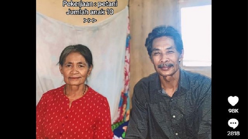 Viral Pasutri Petani Berhasil Didik 10 Anak Sukses, Jadi TNI, Guru hingga Pekerja Tambang