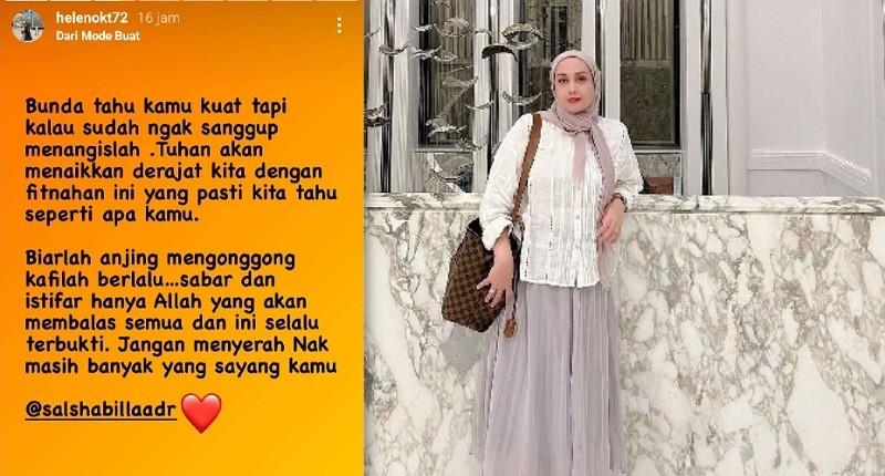 Ibunda Salshabilla Tulis Pesan Menyentuh usai Anaknya Dituding Jadi Selingkuhan Rizky Nazar