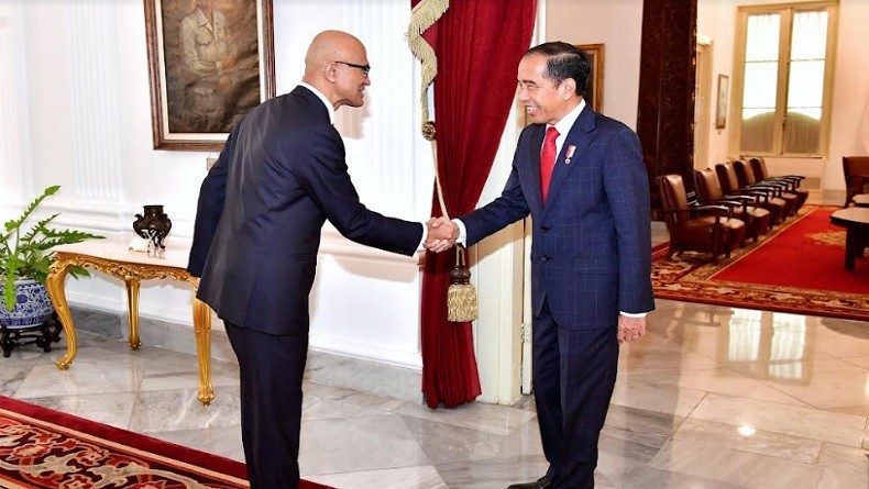 CEO Microsoft Satya Nadella Ketemu Presiden Jokowi, Jajaki Pengembangan Teknologi di Bidang AI