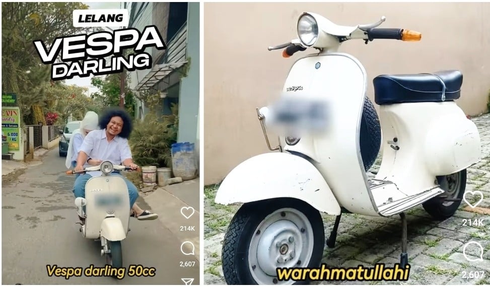 Istri Babe Cabita Lelang Vespa Peninggalan Suami, Akan Disumbangkan ke Masjid dan Pesantren