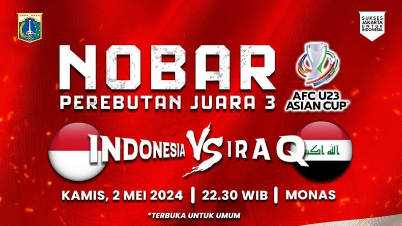 Nobar Timnas Indonesia U-23 di Monas Bakal Meriah, Ada Hiburan Artis Ibu Kota
